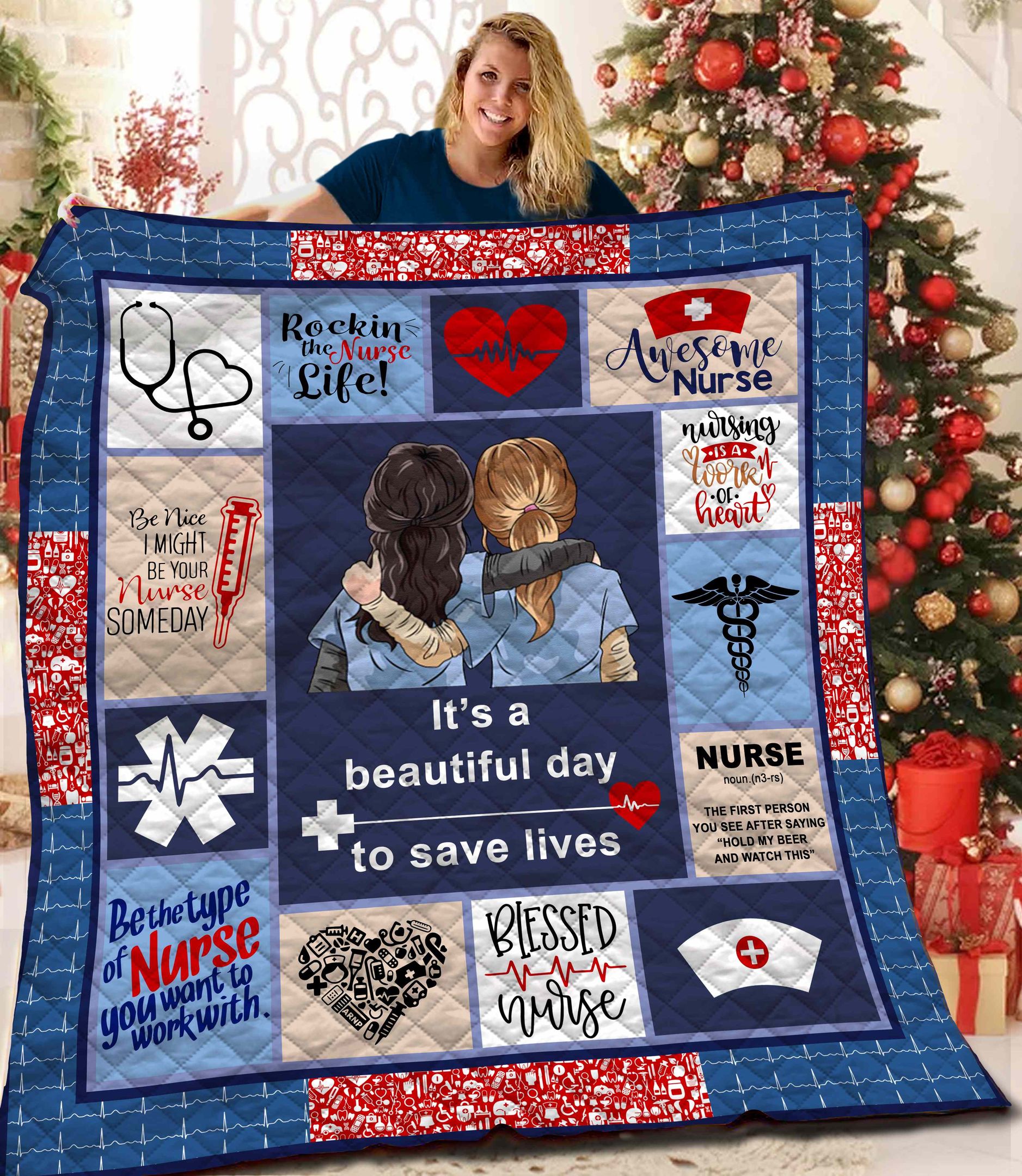 Nurse Quilt Blanket BBB241017NB