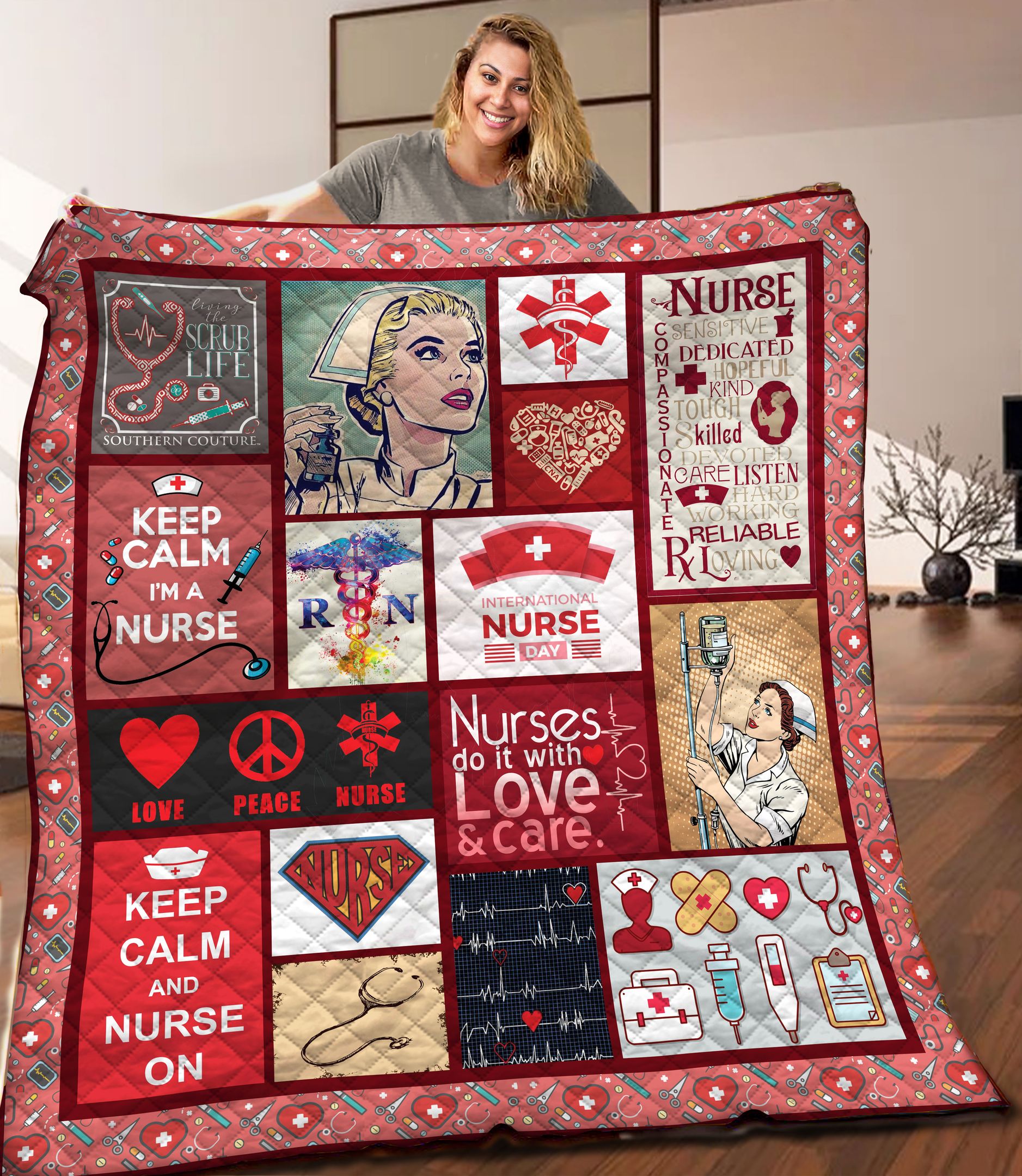 Nurse Quilt Blanket C9B010401TA