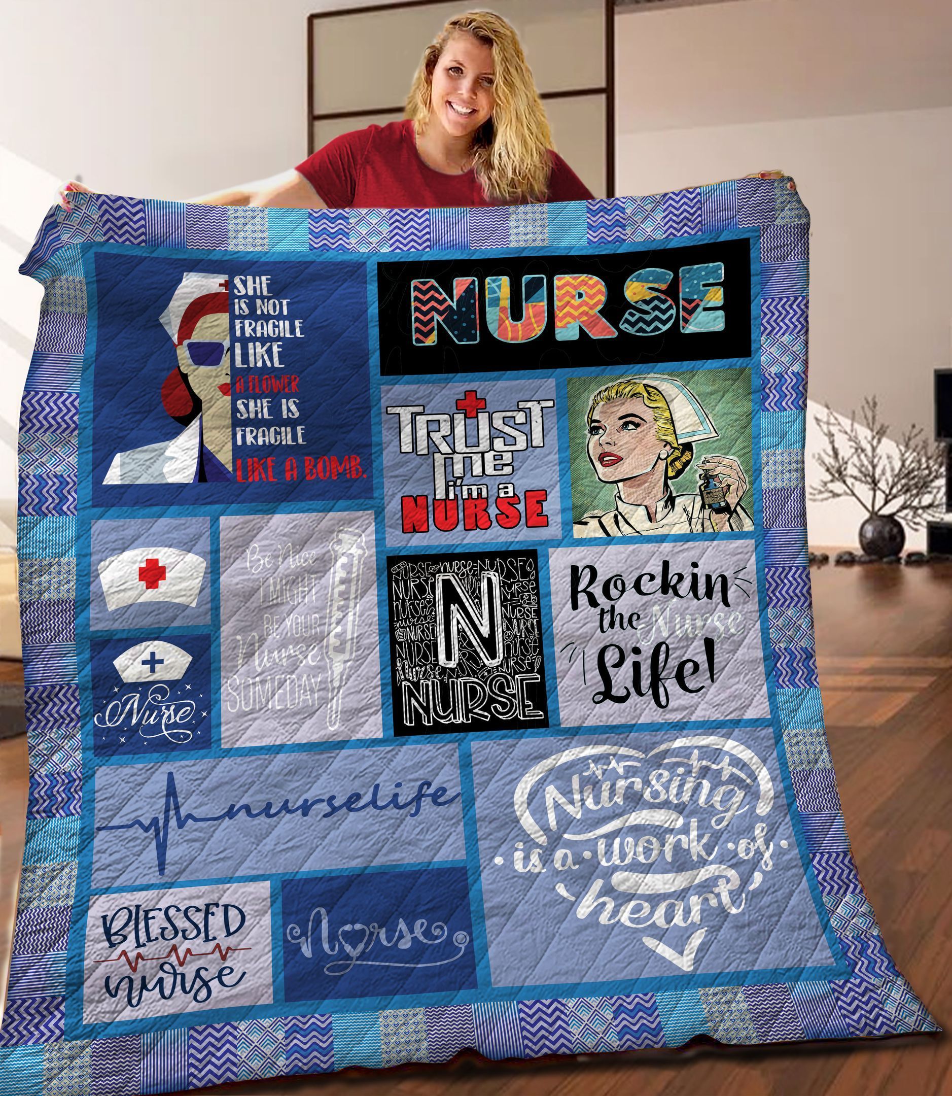 Nurse Quilt Blanket C9B260226NA