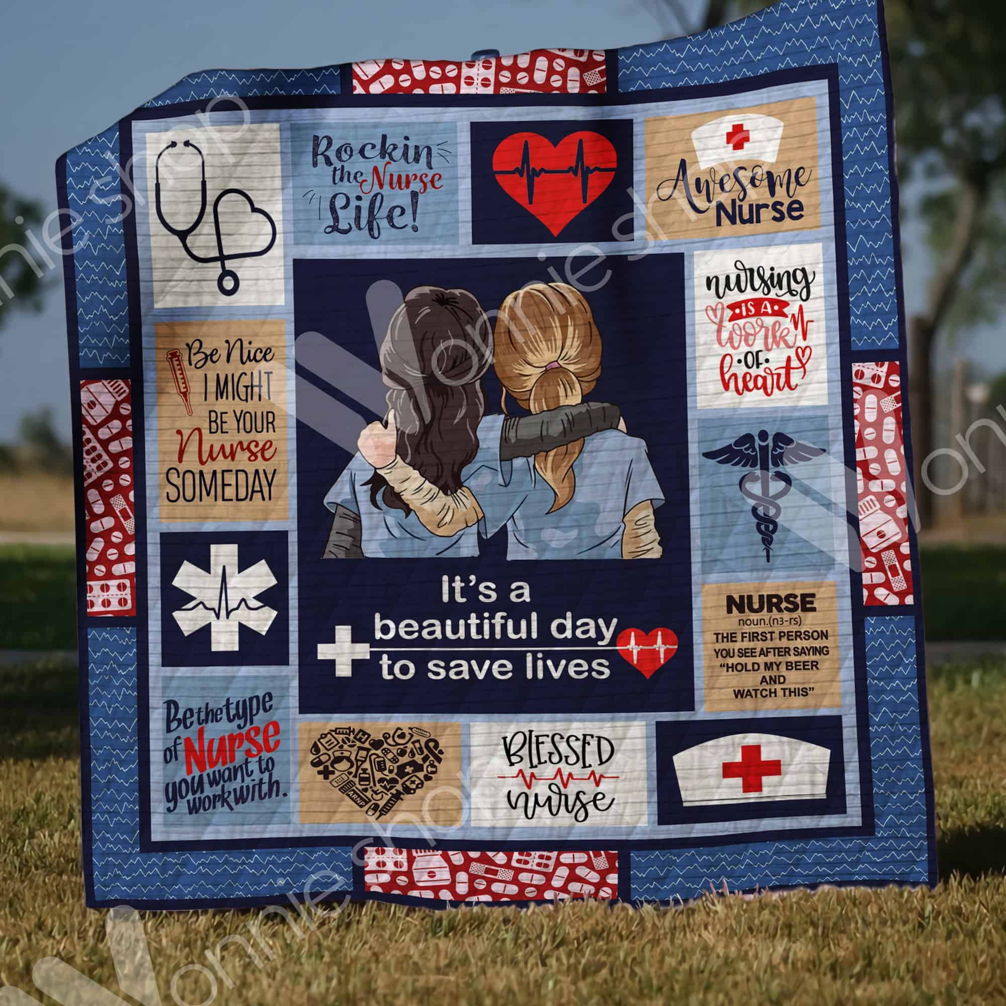 Nurse Quilt Blanket DHC1002786TD