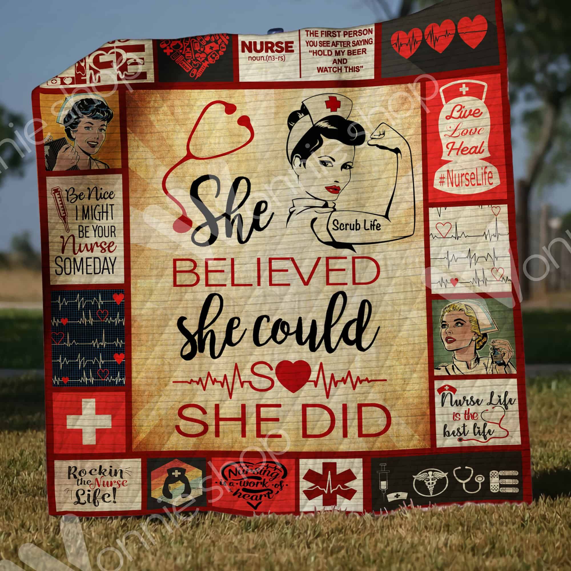 Nurse Quilt Blanket DHC1002796TD