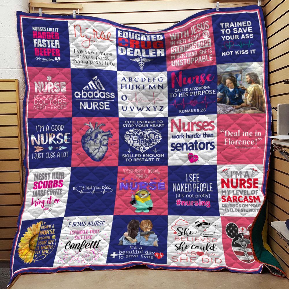 Nurse Quotes Quilt Blanket DHC0102413TD