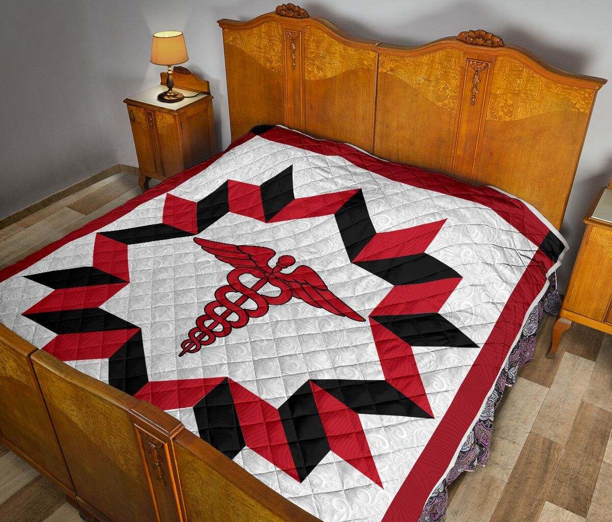 nurse red black quilt DHC281111664DD
