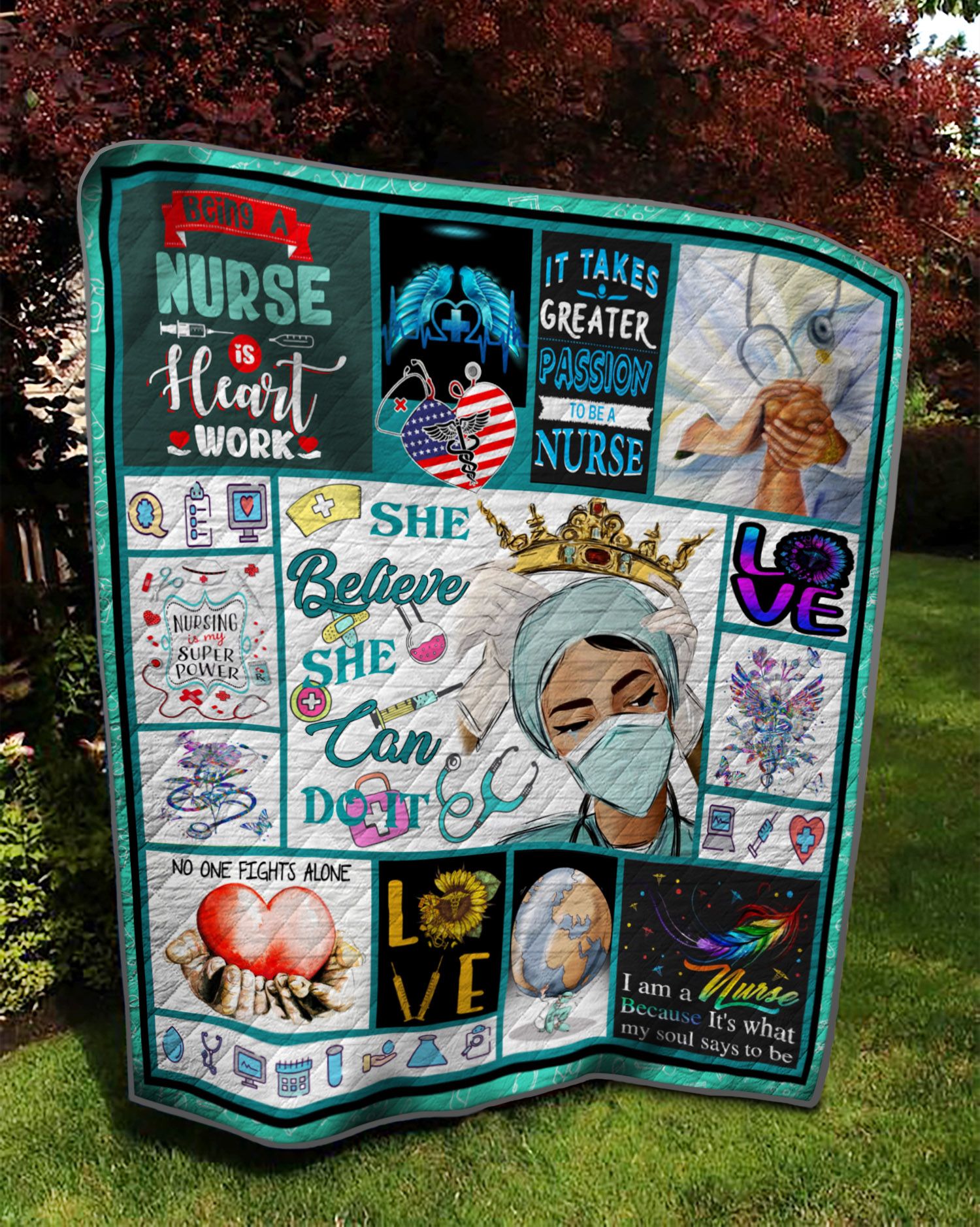 Nurse She Believed She Could So She Did NI1301052YC Quilt Blanket