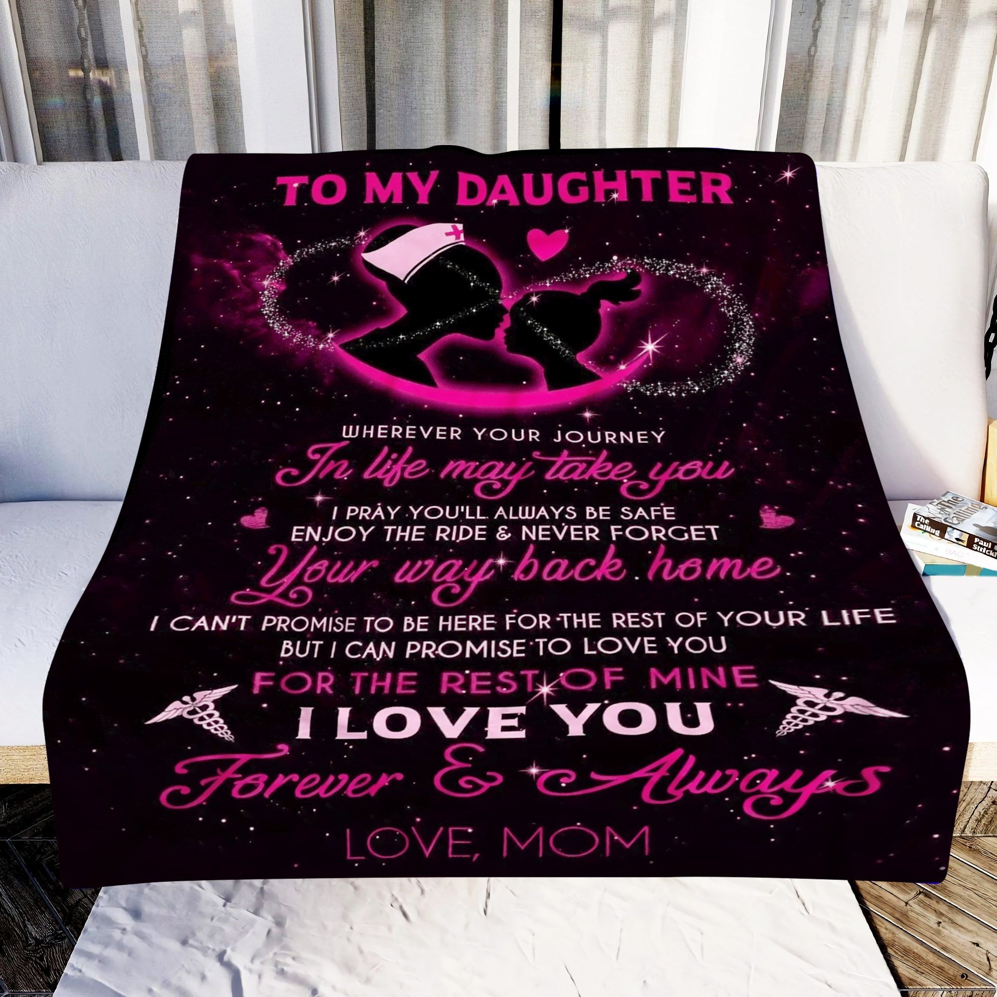 Nurse To My Daughter In Life May Take You Sherpa Fleece Blanket