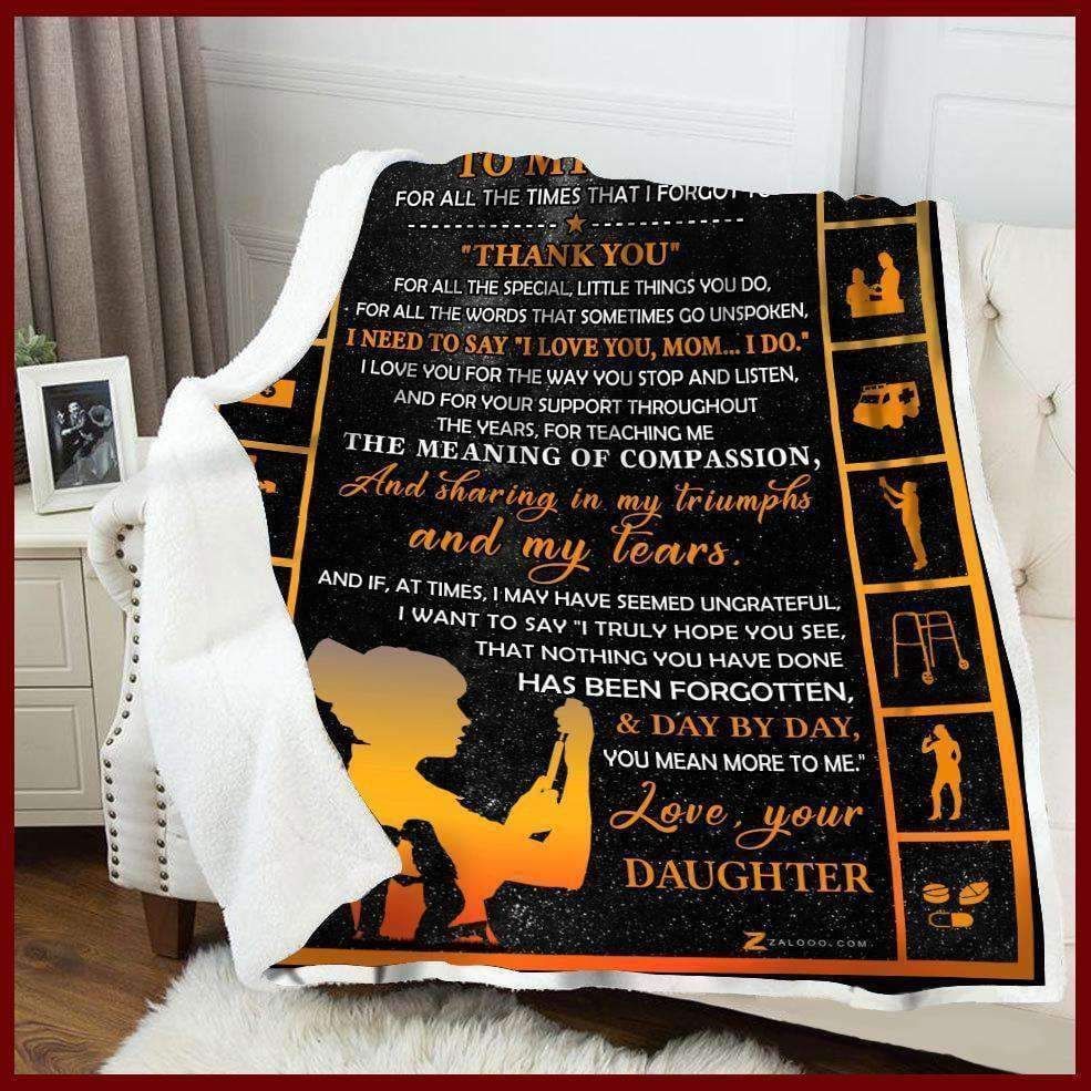 Nurse – To My Mom – Thank You Fleece Blanket