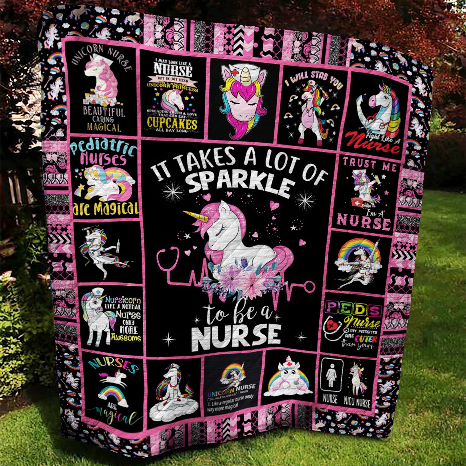 Nurse Unicorn Quilt Blanket DTH230602HD