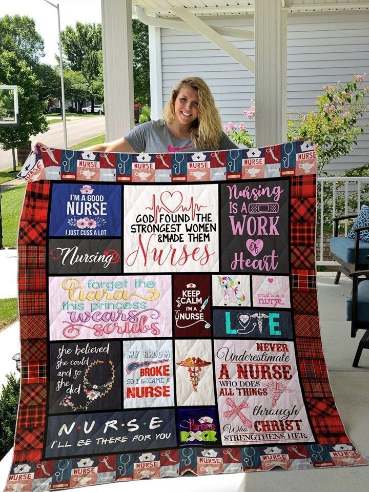 Nurse Work Of Heart GS-CL-DT3006 Quilt Blanket
