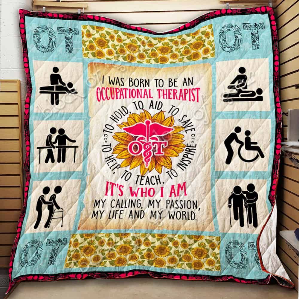 Occupational Therapist CL19100633MDQ Quilt Blanket