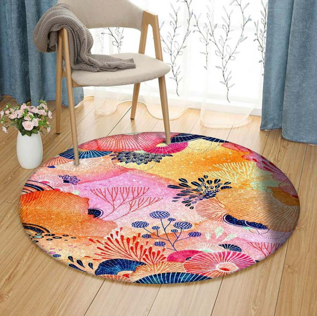 Ocean Round Carpet
