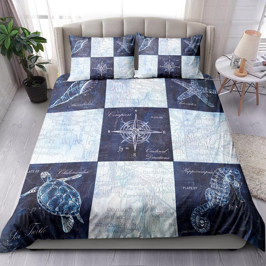 Ocean Collage Bedding Set