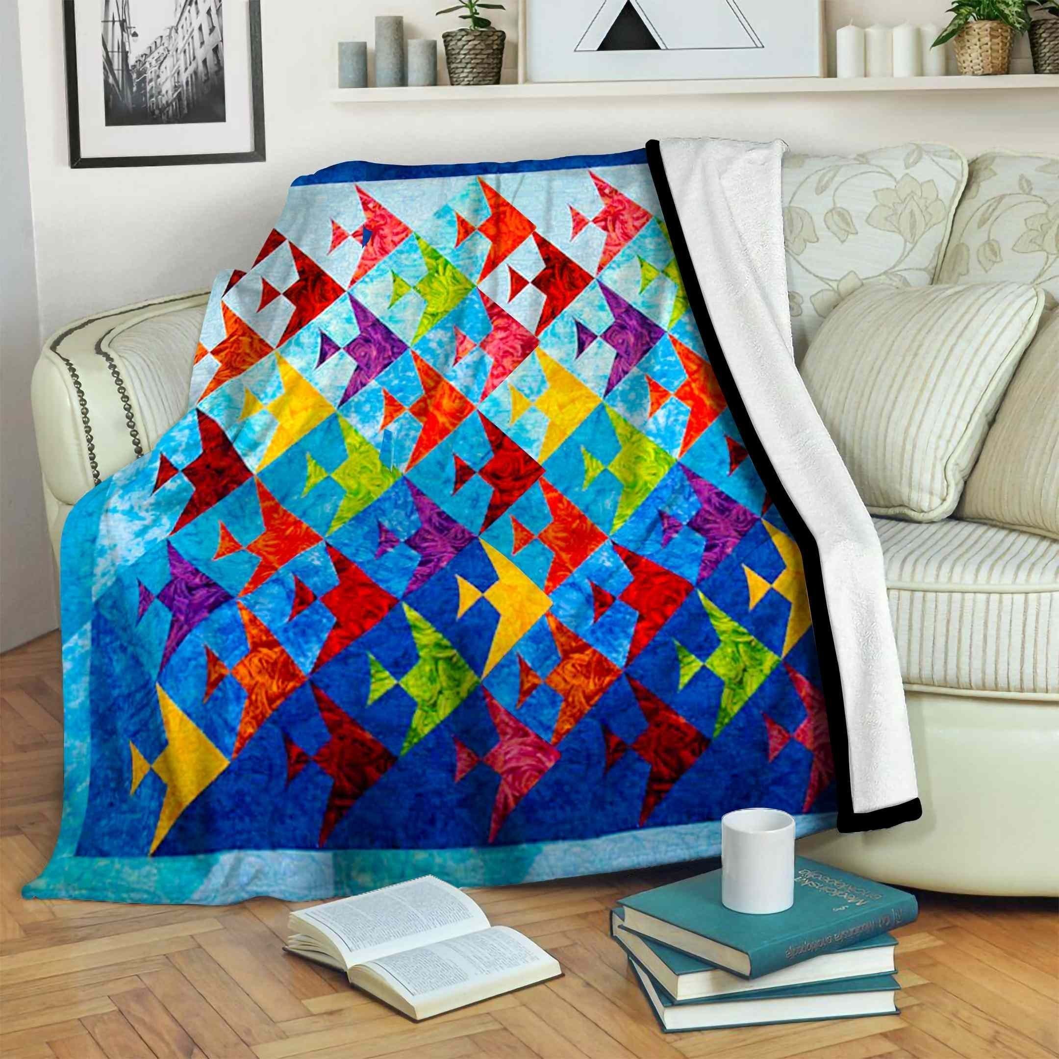 Ocean Fleece Blanket