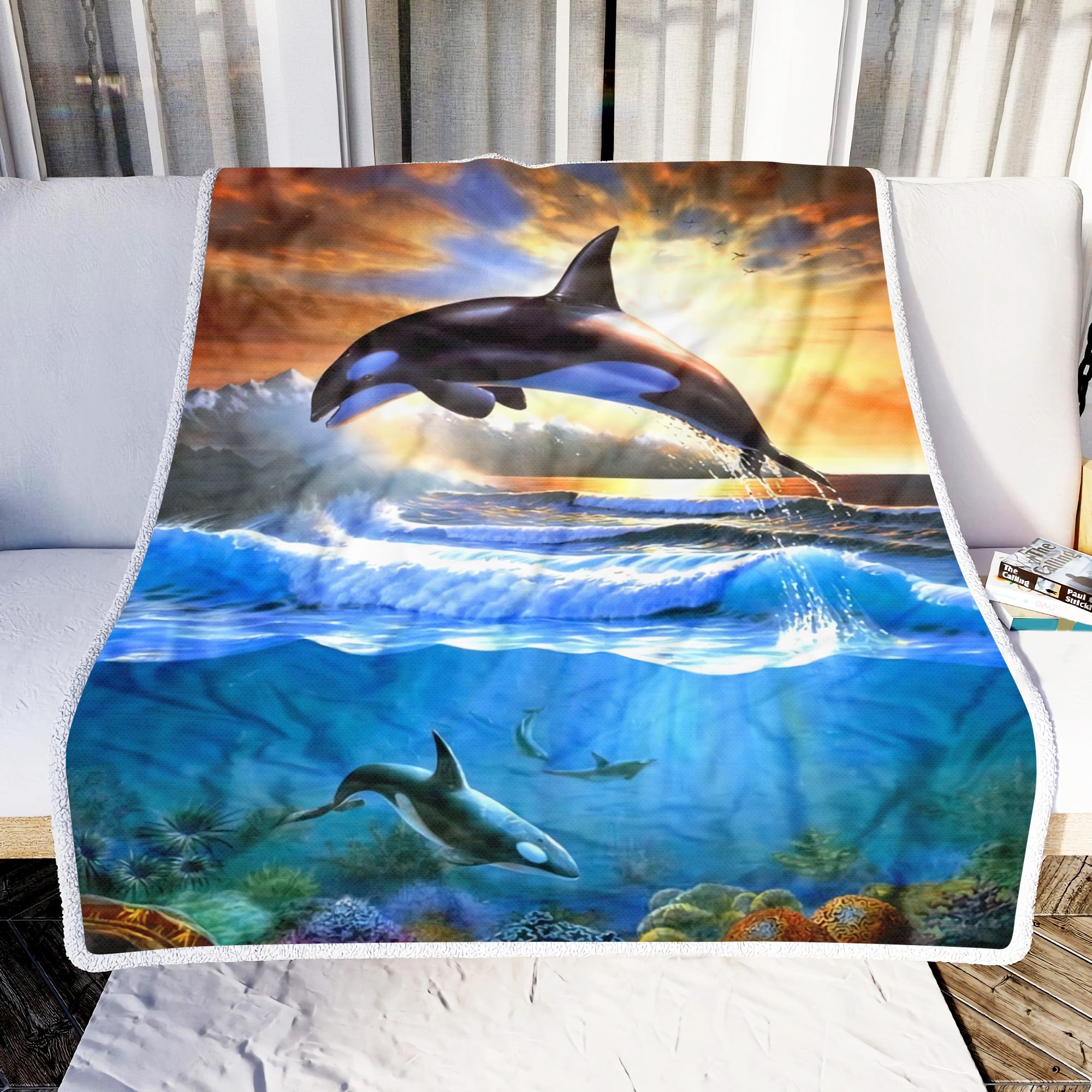 Ocean Life Fleece Blanket