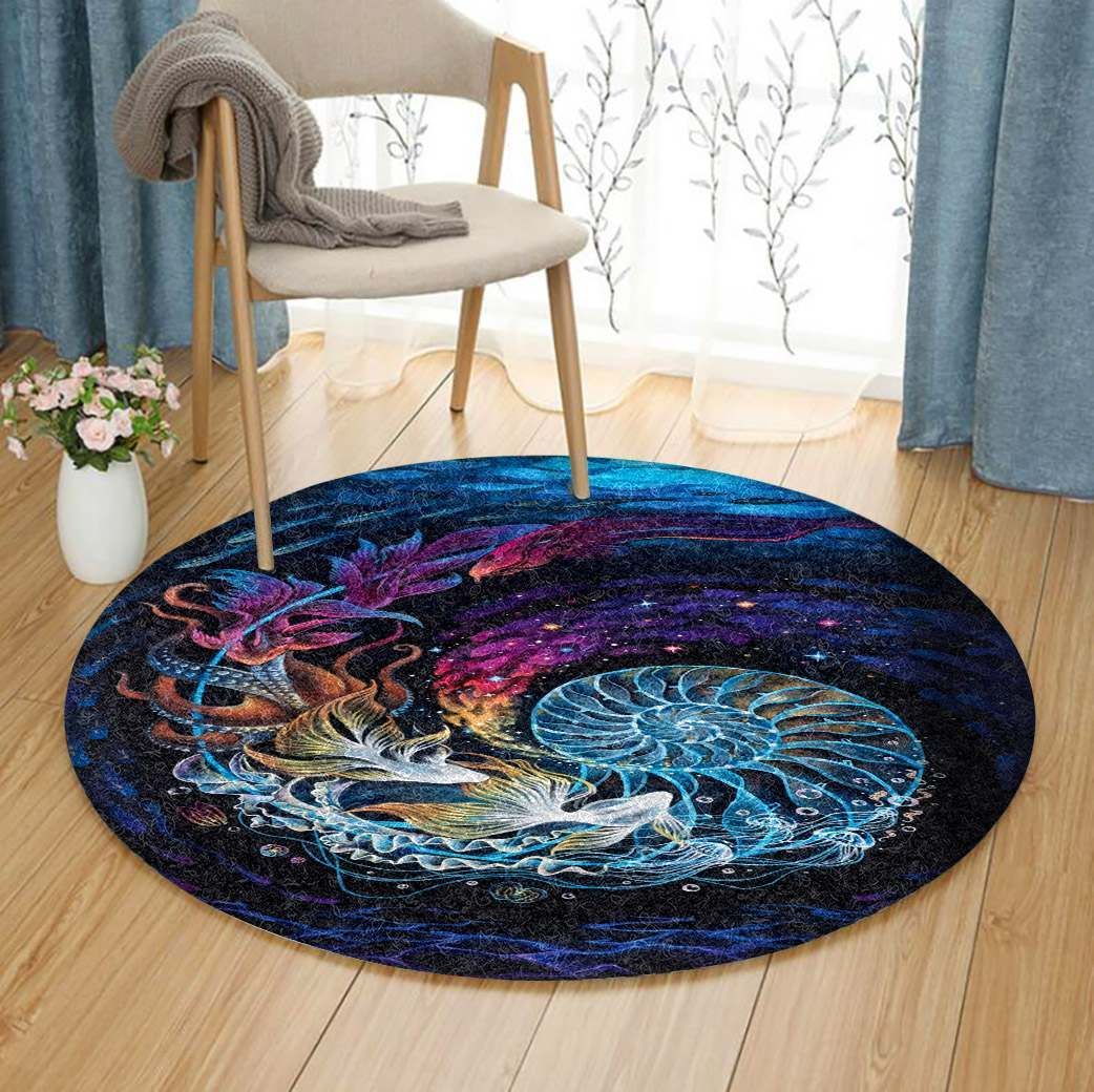 Ocean Song Round Carpet
