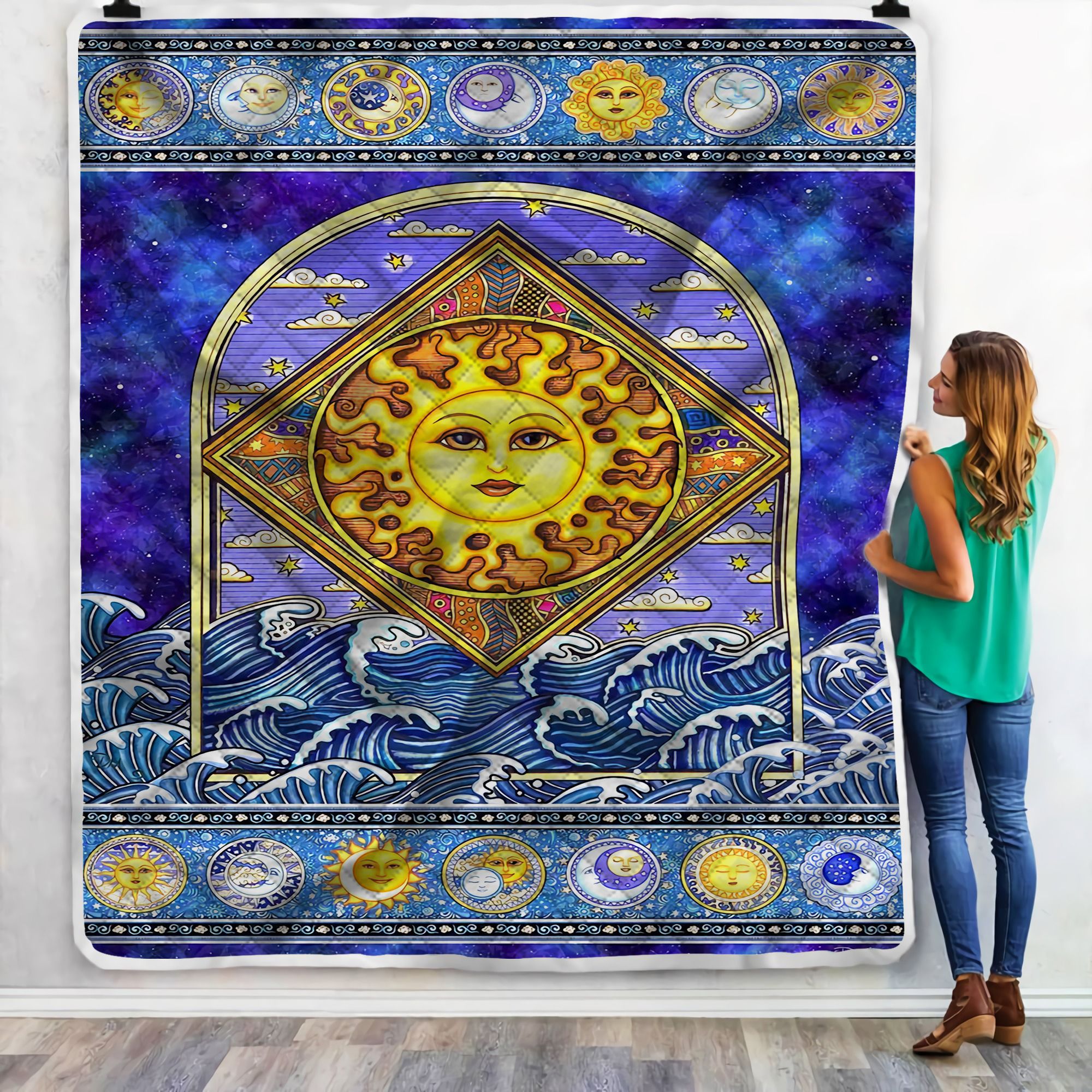 Ocean Sunset Fleece Blanket