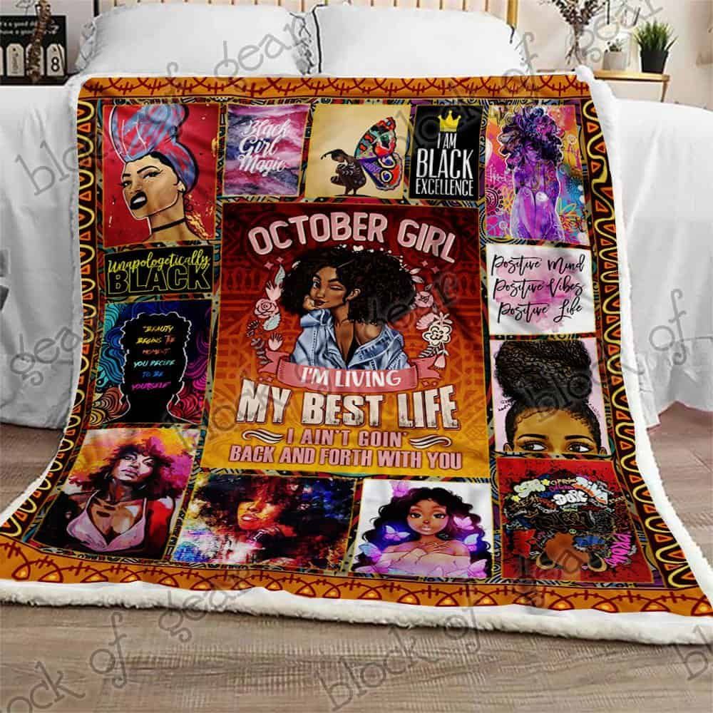 October Girl Fleece Blanket