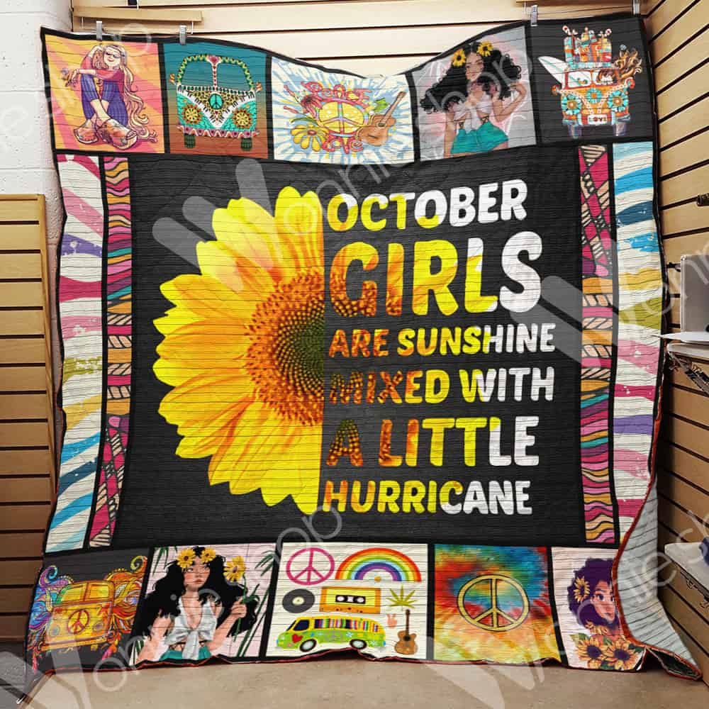 October Hippie Girl Quilt Blanket DHC06021110TD