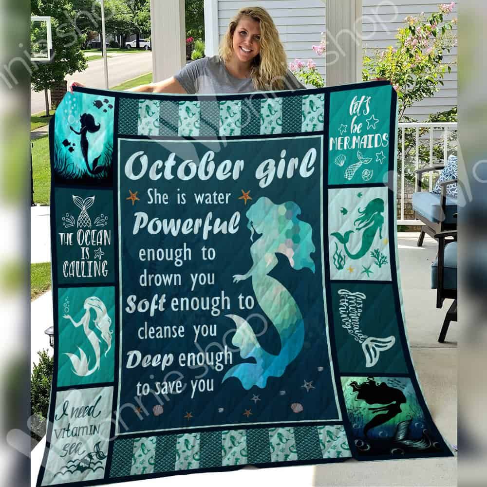 October Mermaid Quilt Blanket DHC06021003TD