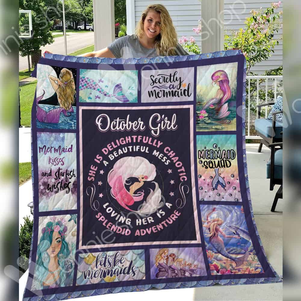 October Mermaid Quilt Blanket DHC06021027TD