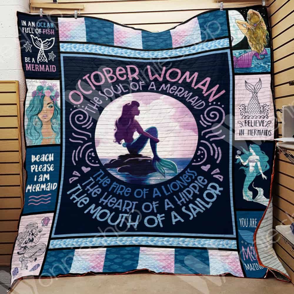 October Mermaid Quilt Blanket DHC06021122TD