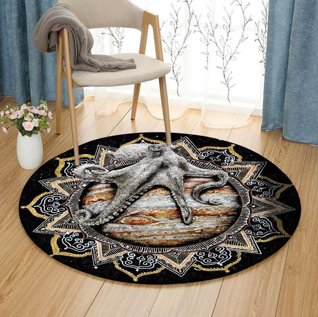 Octopus Round Carpet