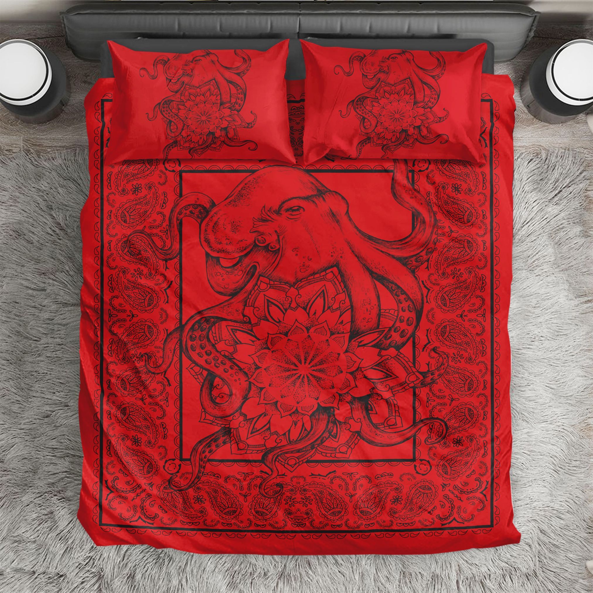 Octopus Bandana Bedding Set