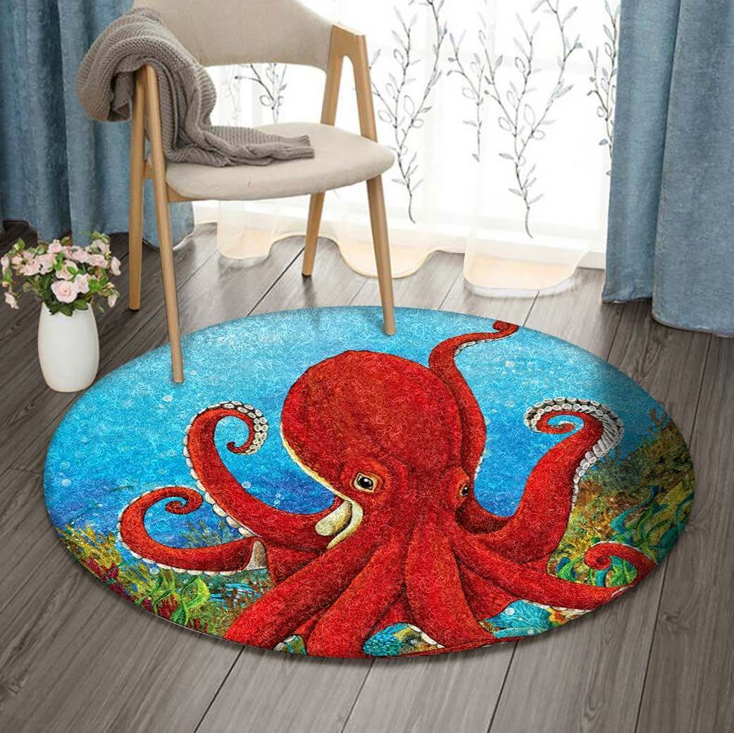 Octopus Round Carpet