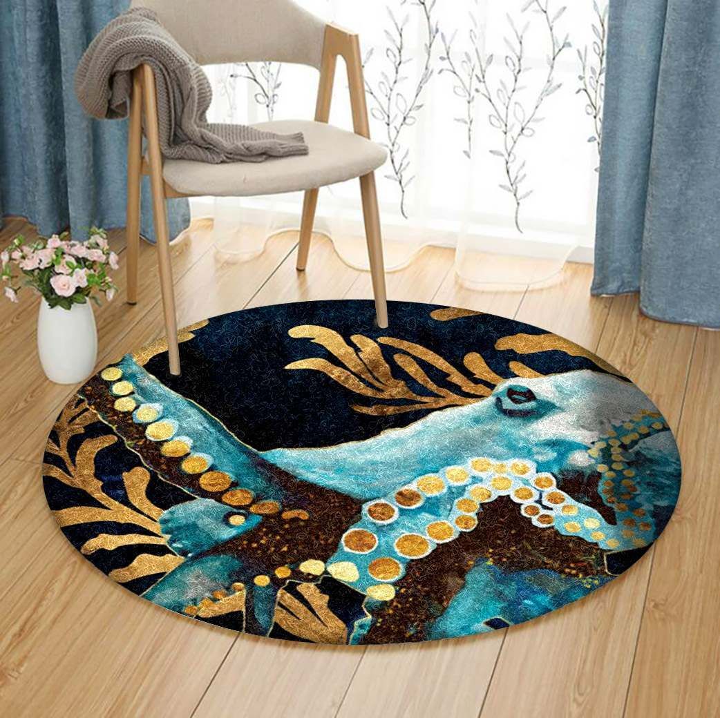 Octopus Round Carpet