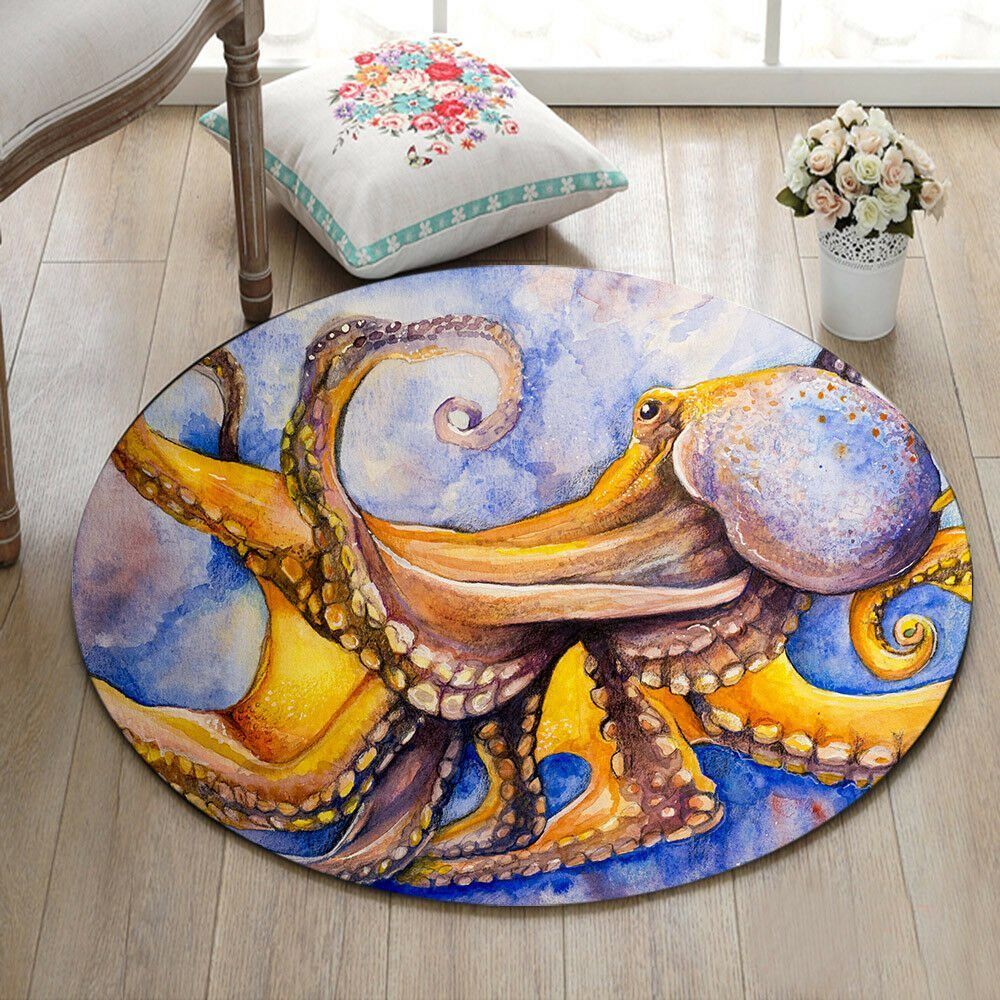 Octopus Round Carpet