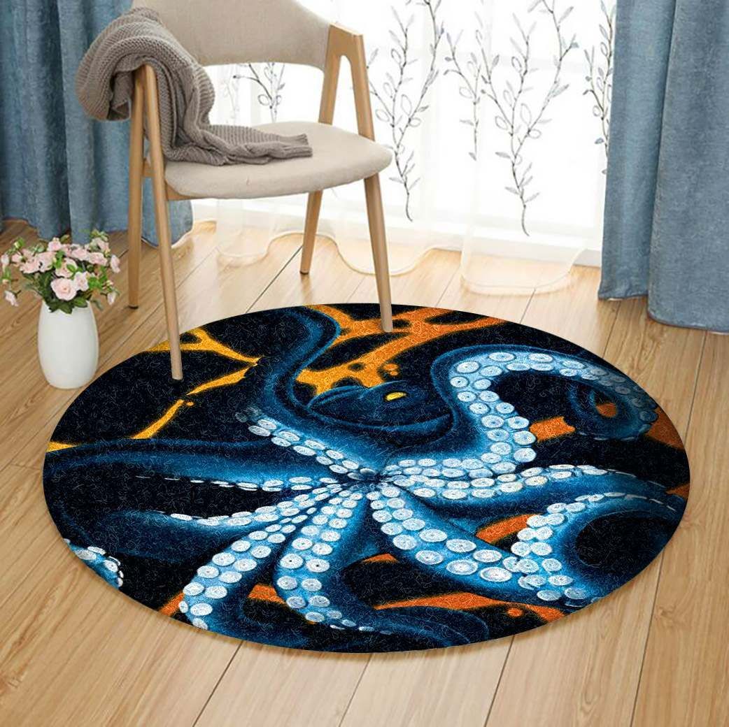 Octopus Round Carpet