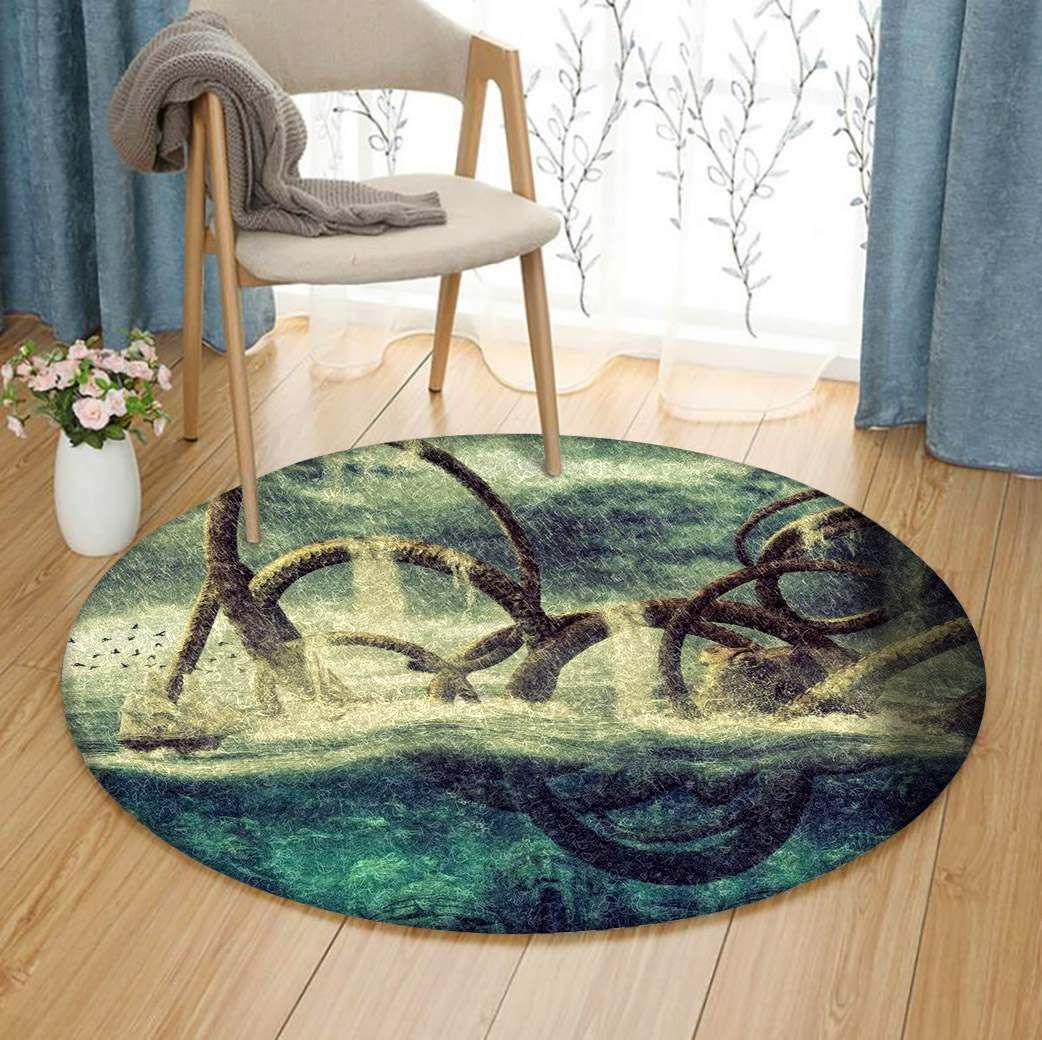 Octopus Round Carpet