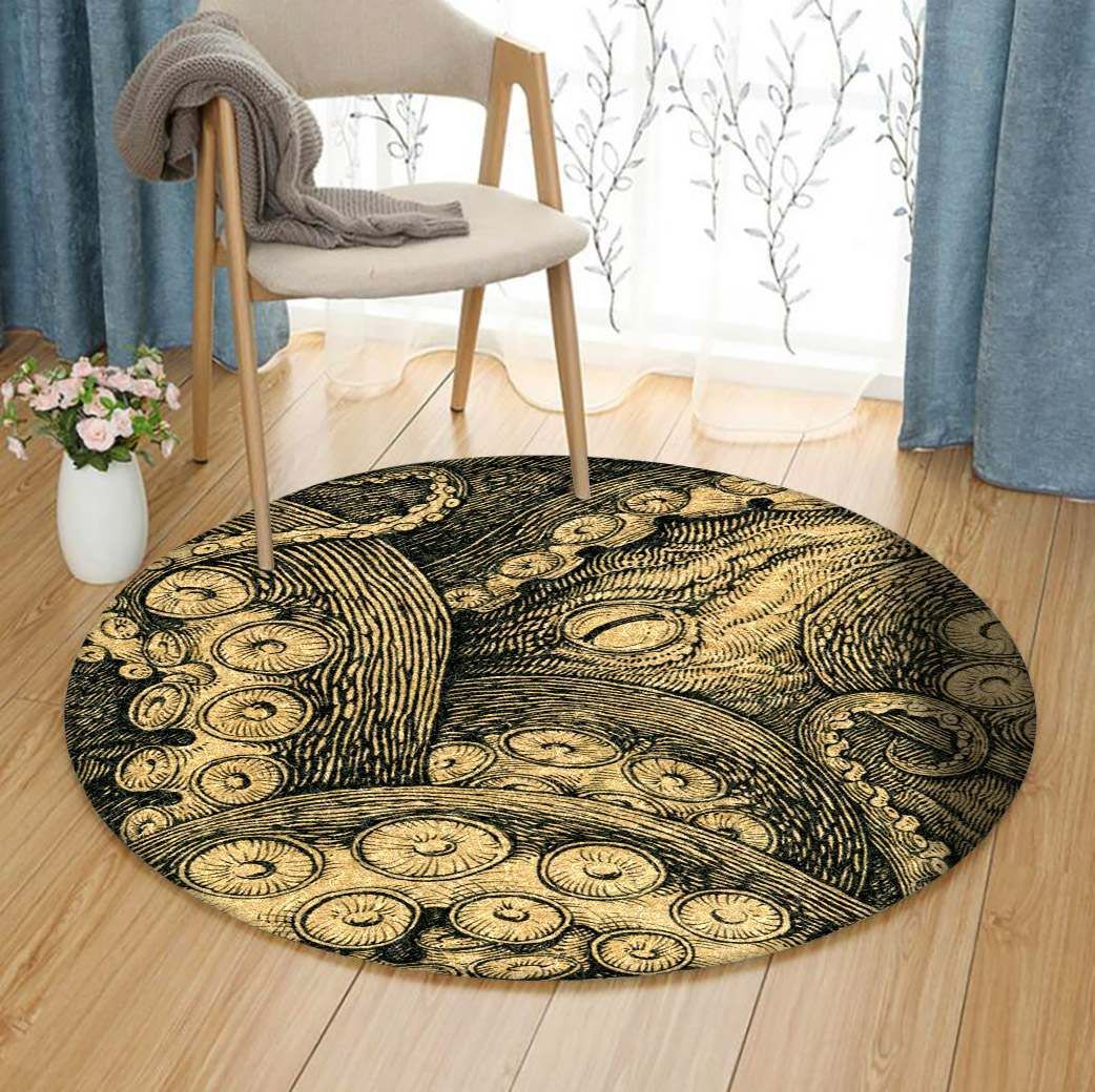 Octopus Round Carpet