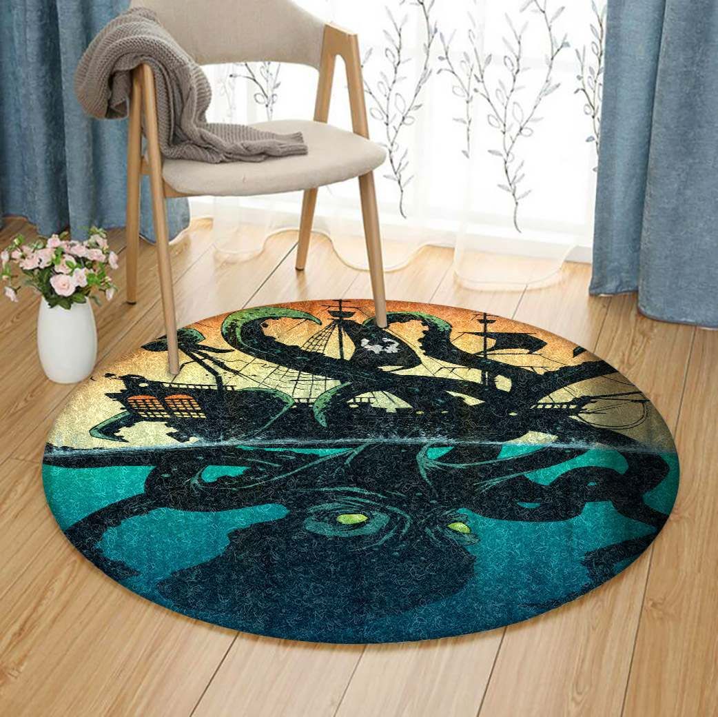 Octopus Round Carpet