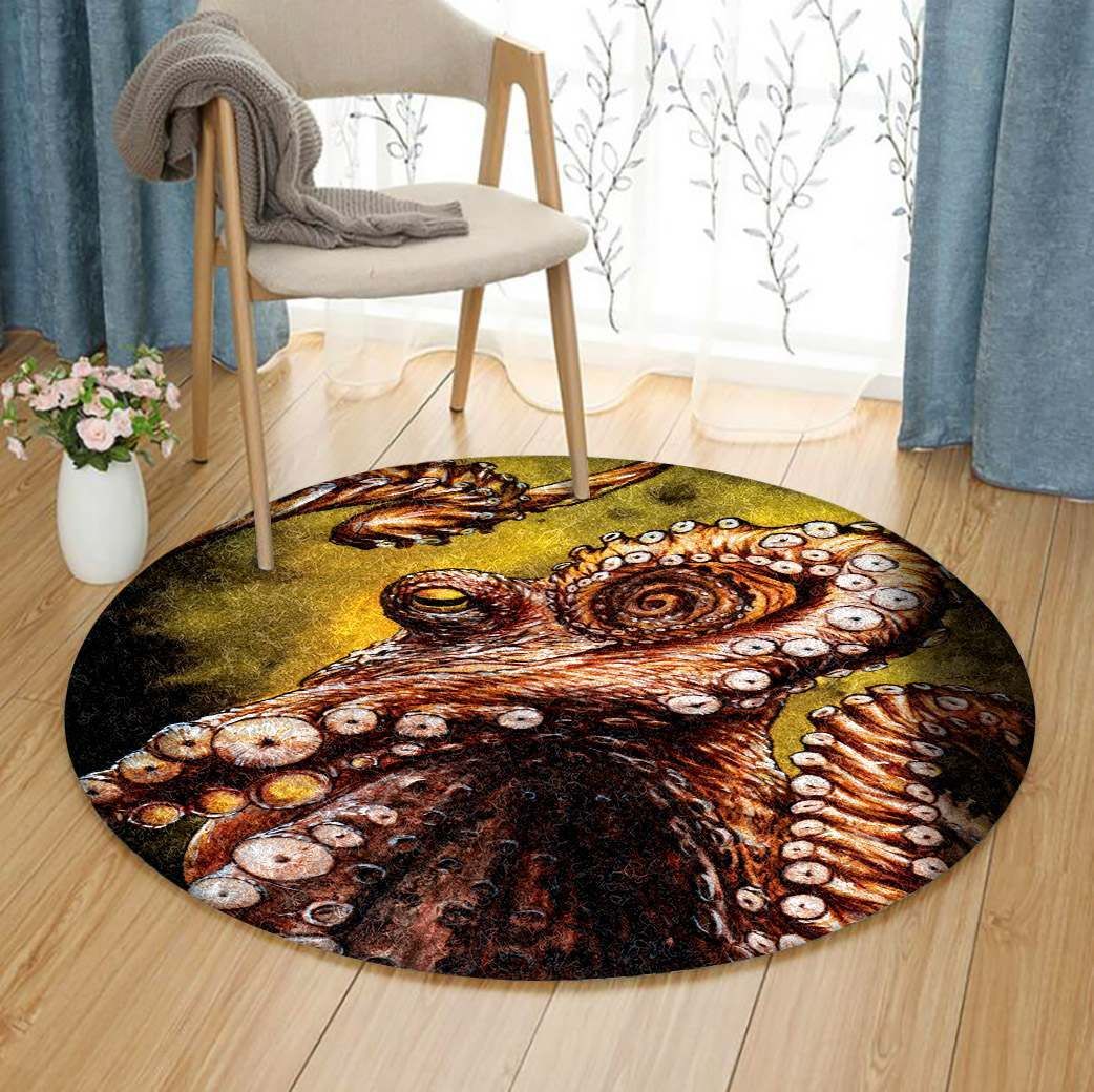 Octopus Round Carpet