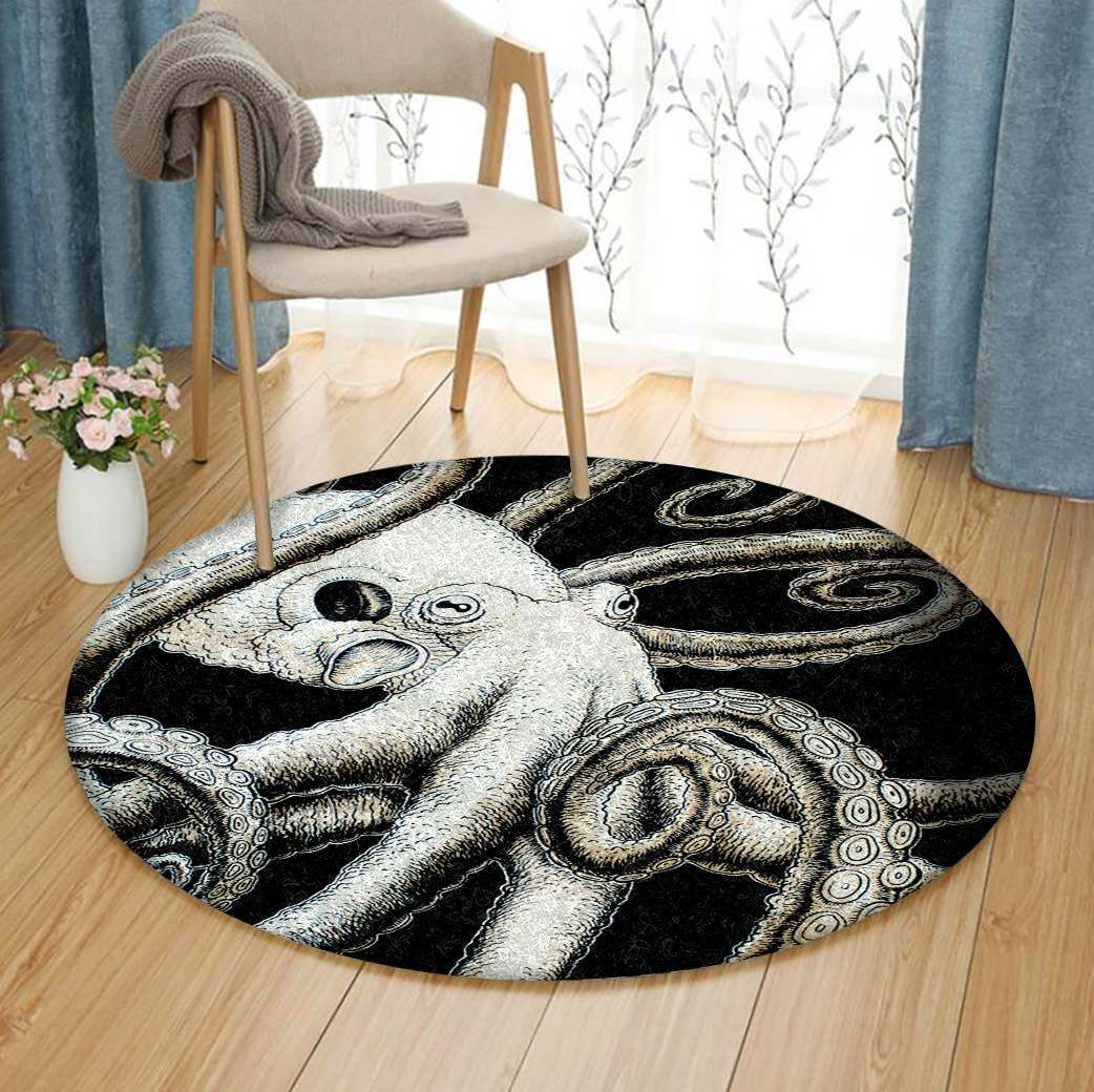 Octopus Round Carpet