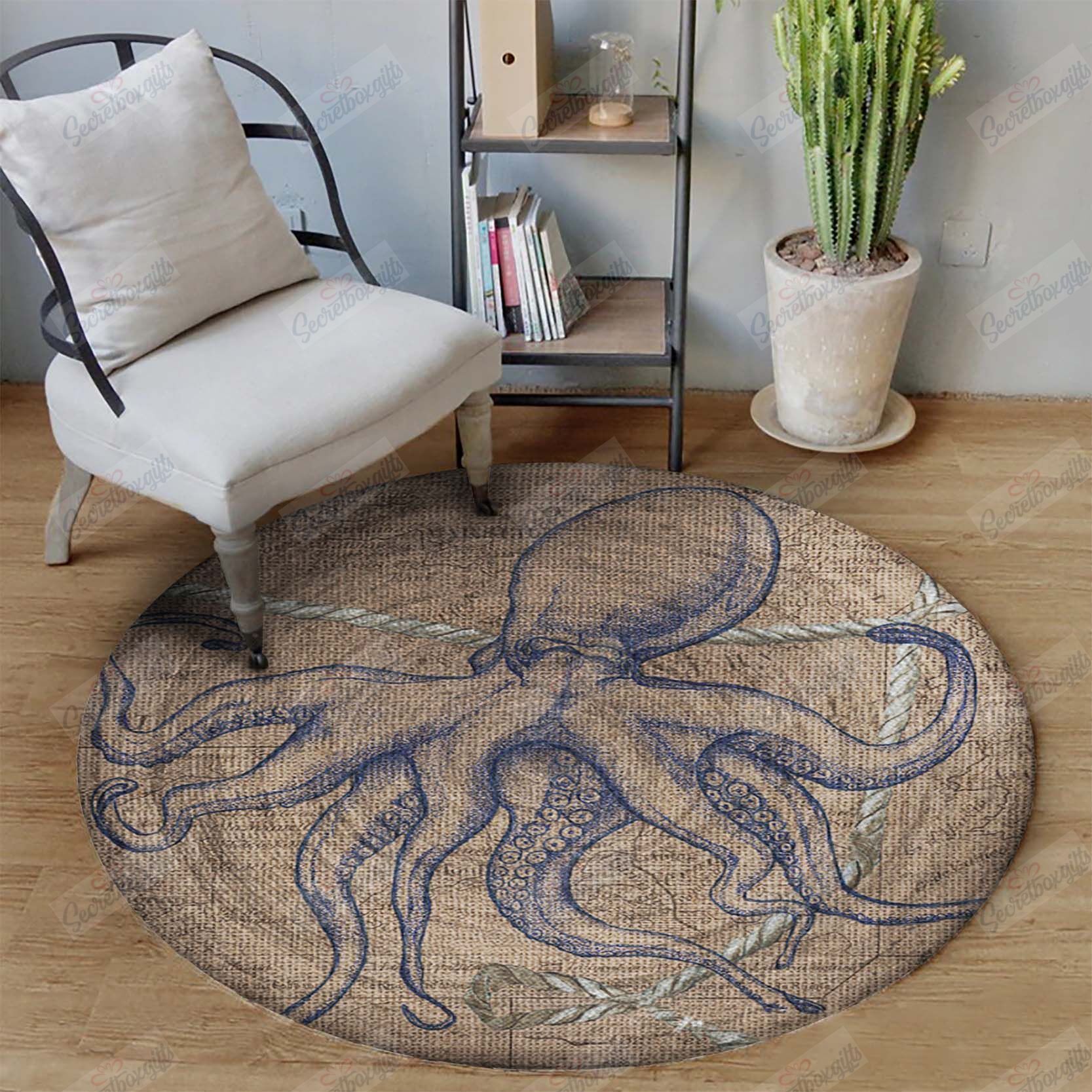 Octopus Round Carpet