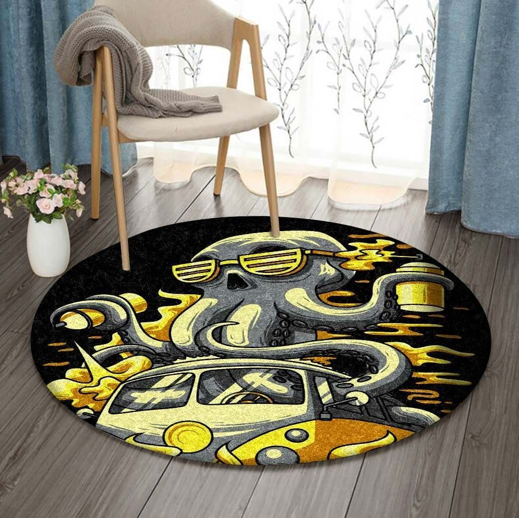 Octopus Round Carpet