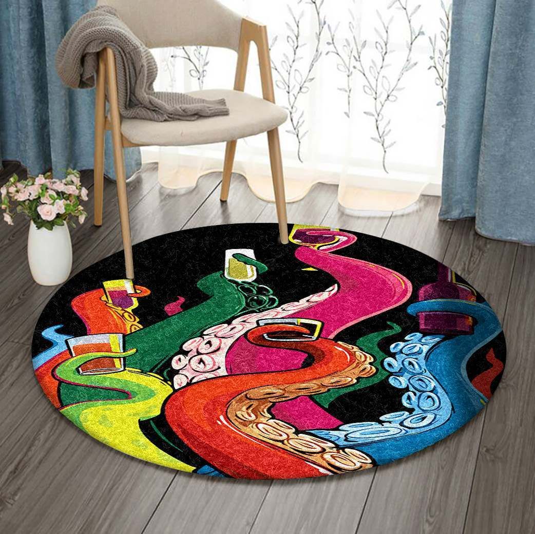 Octopus Round Carpet
