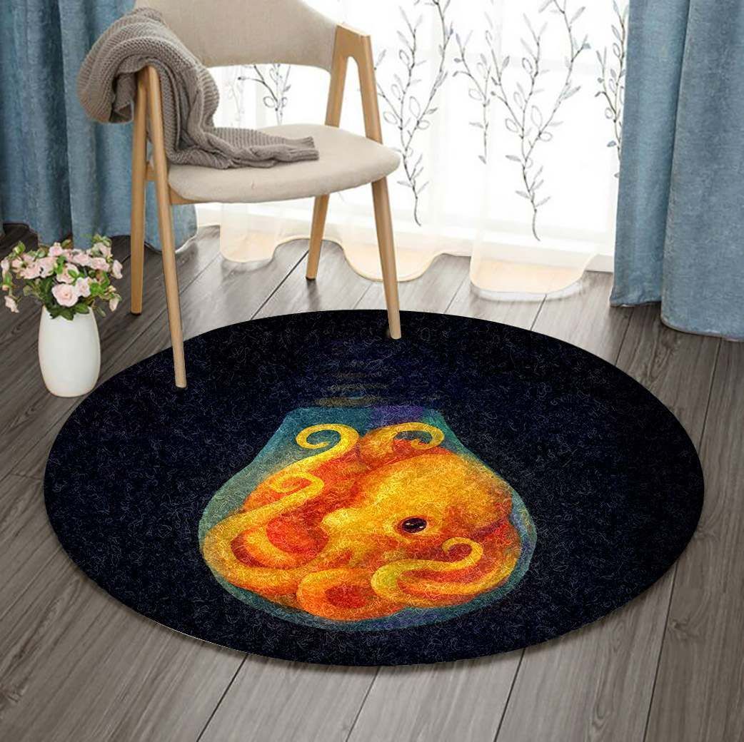 Octopus Round Carpet