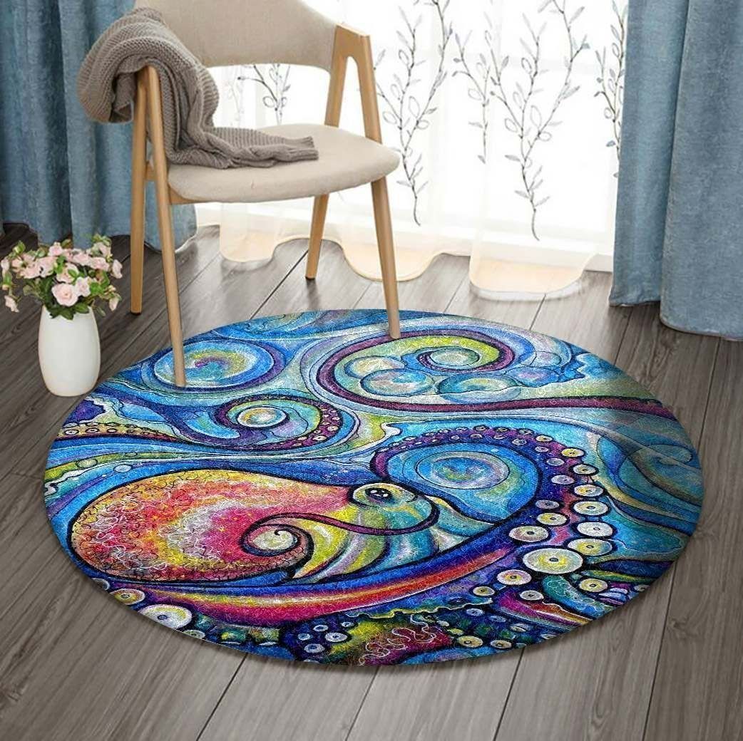 Octopus Round Carpet