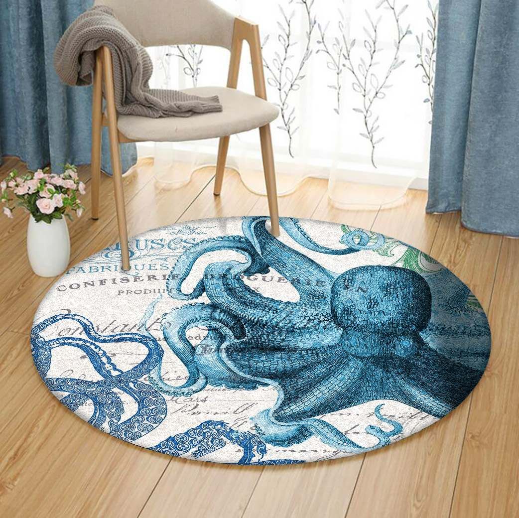Octopus Round Carpet