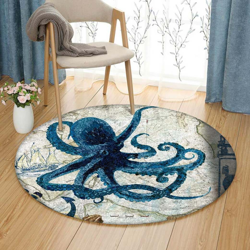 Octopus Round Carpet