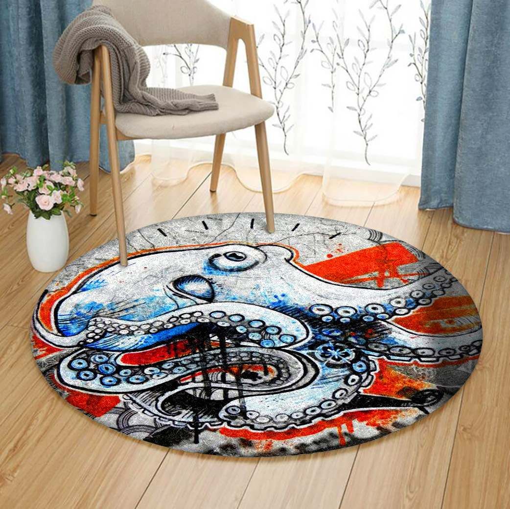 Octopus Round Carpet