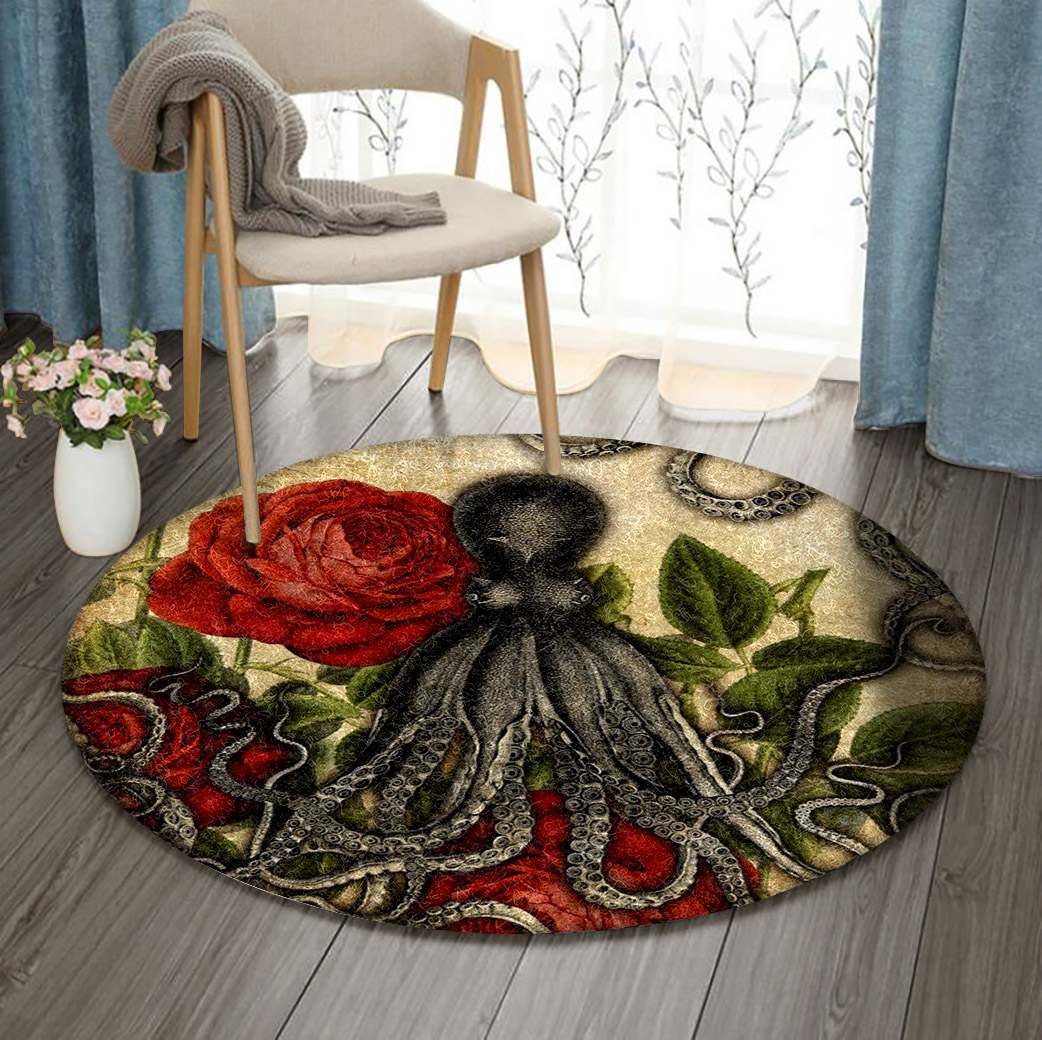 Octopus Round Carpet