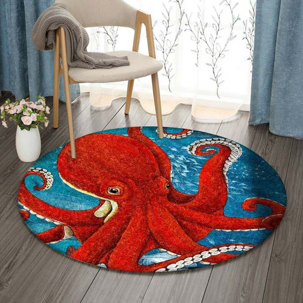 Octopus Round Carpet