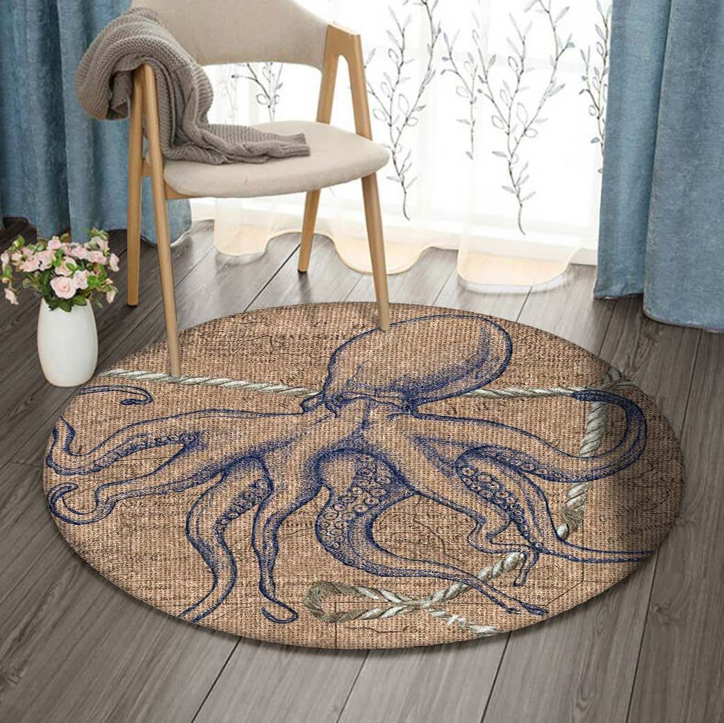 Octopus Round Carpet