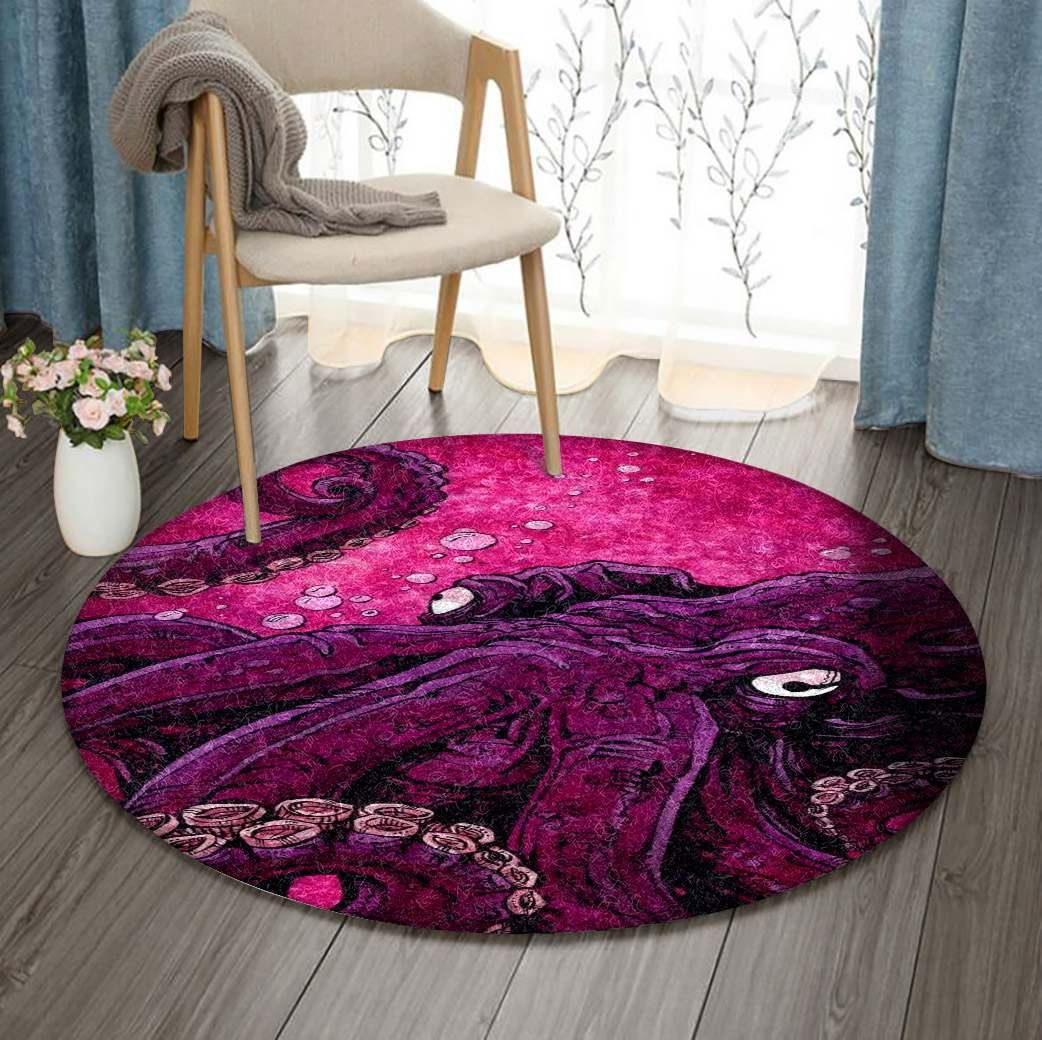 Octopus Round Carpet