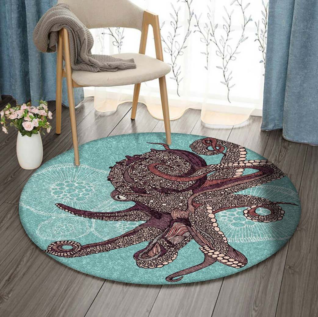 Octopus Round Carpet