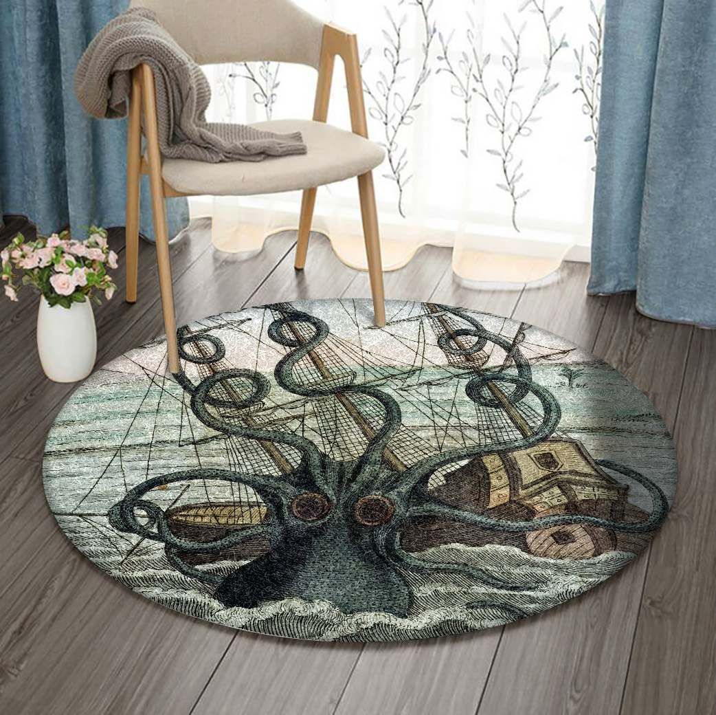 Octopus Round Carpet