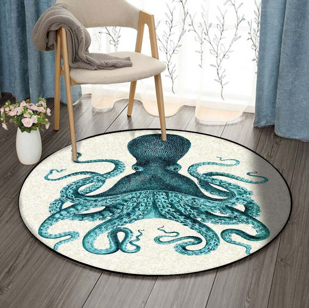 Octopus Round Carpet